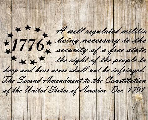 2nd Amendment 1776 American Flag Svg Cut File  Png Clip Etsy