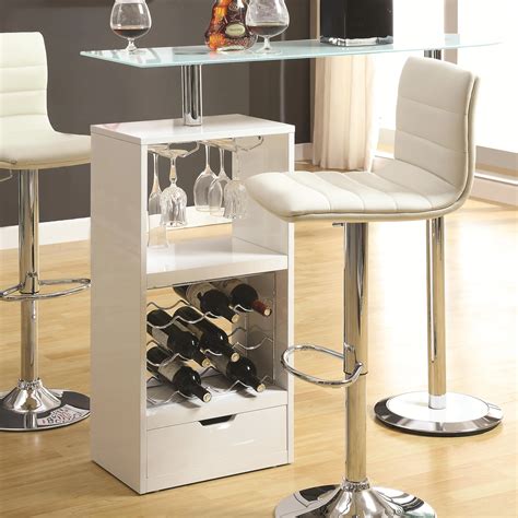 Coaster Bar Units And Bar Tables 120452 White Bar Table A1 Furniture