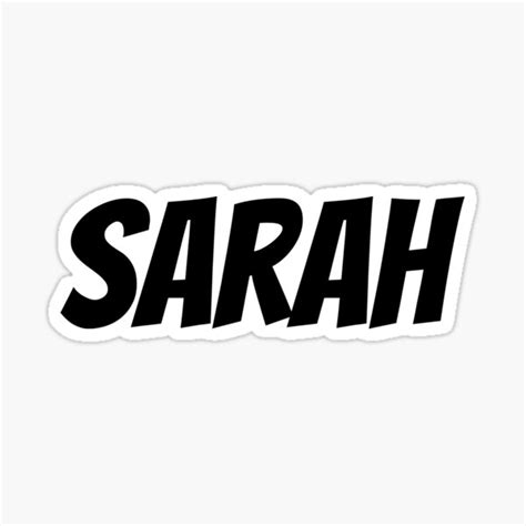 Sarah Name Sister Sticker For Sale By Saso22 Redbubble