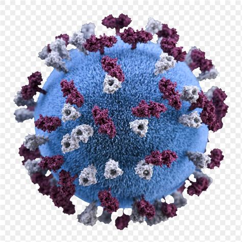 A 3d Illustration Of A Spherical Shaped Measles Virus Particle That W