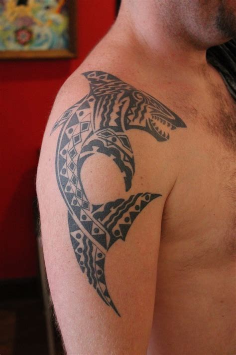 Tribal Maori Shark Design Tribal Shark Tattoos Shark Tattoos Maori