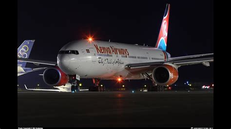 Kenya Airways B777 200er Takeoff From Nairobi Youtube