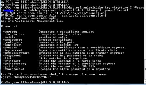 Openssl Getting Key From Keytool Cant Open Config File Stack Overflow