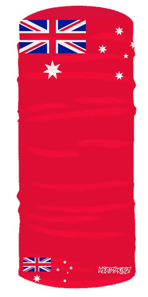 Australian Red Ensign Flag Face Bandana Australia Headskinz