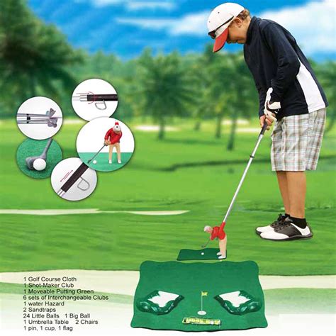 Windfall Mini Golfing Man Game Indoor Golf Game Set Portable Mini Golf