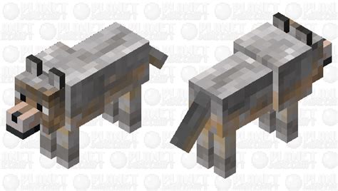 Grey Wolf Minecraft Mob Skin