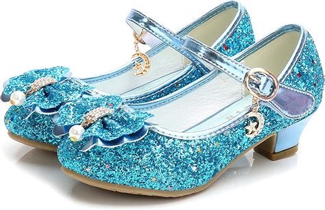 Blue Girls Mary Jane Shoes Size 12 6 Yr Prom Sequins