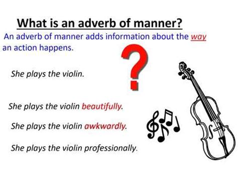 It modifies the noun monkeys. friendly tells what kind of monkeys. 6.4 What is an adverb of manner? - YouTube
