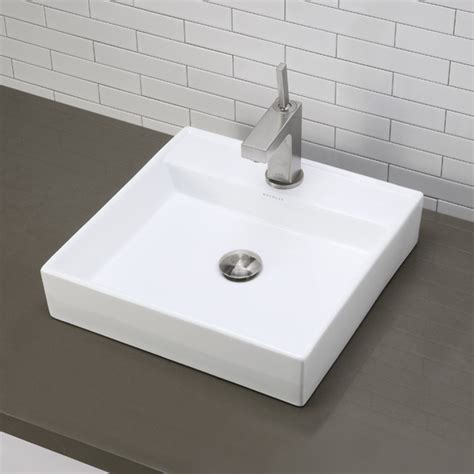 Square Vessel Bathroom Sink Square Bathroom Sink Contemporary
