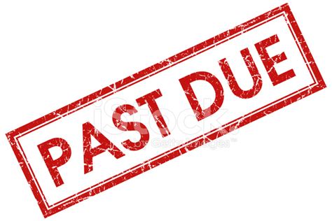 Past Due Red Square Stamp Stock Photo Royalty Free Freeimages