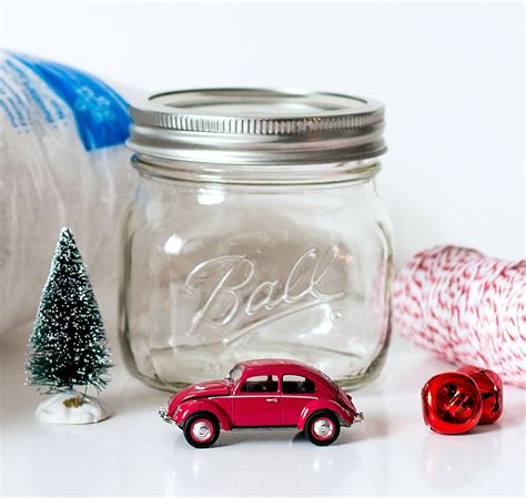 Car In Jar Snow Globe Mason Jar Crafts Love