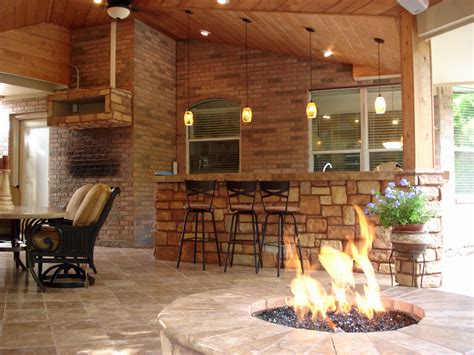 Houston Outdoor Living Spaces Fire Pit And Spa