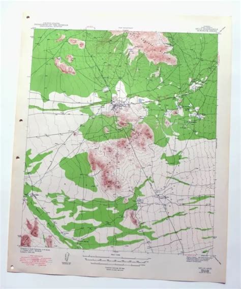 Sells Arizona Vintage Original Usgs Topographic Map 1943 15 Minute Topo