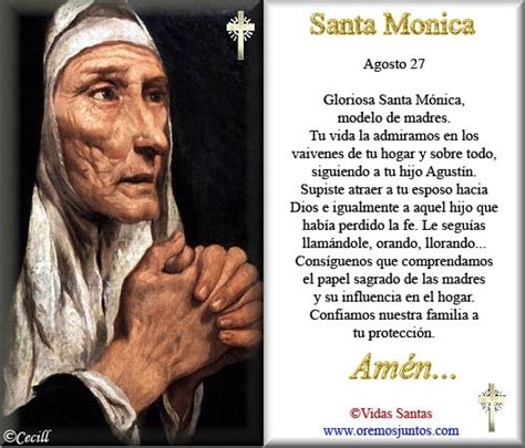 Blog Católico Gotitas Espirituales OraciÓn A Santa MÓnica
