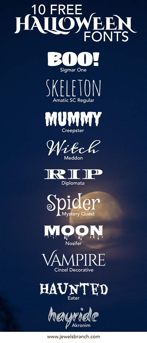 10 Free Halloween Fonts Jewels Branch Free Halloween Fonts