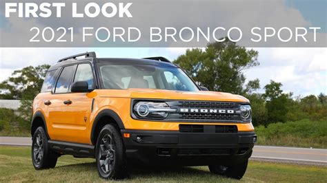 2021 Ford Bronco Sport First Look Drivingca Youtube