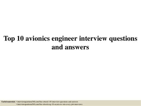 Top 10 Avionics Engineer Interview Questions And Answers