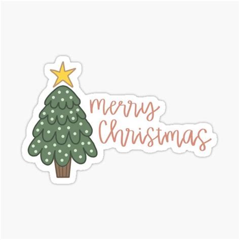 Merry Christmas Sticker By Kaleyhoggle Redbubble Christmas
