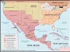 Mexico map 1821 - Mexico 1821 map (Central America - Americas)