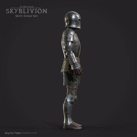Artstation Steel Armor Set Tesskyblivion Spyros Frigas Elder