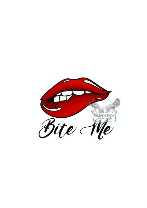 bite me lips cheeky seductive lip biting instant download svg png files included graphic