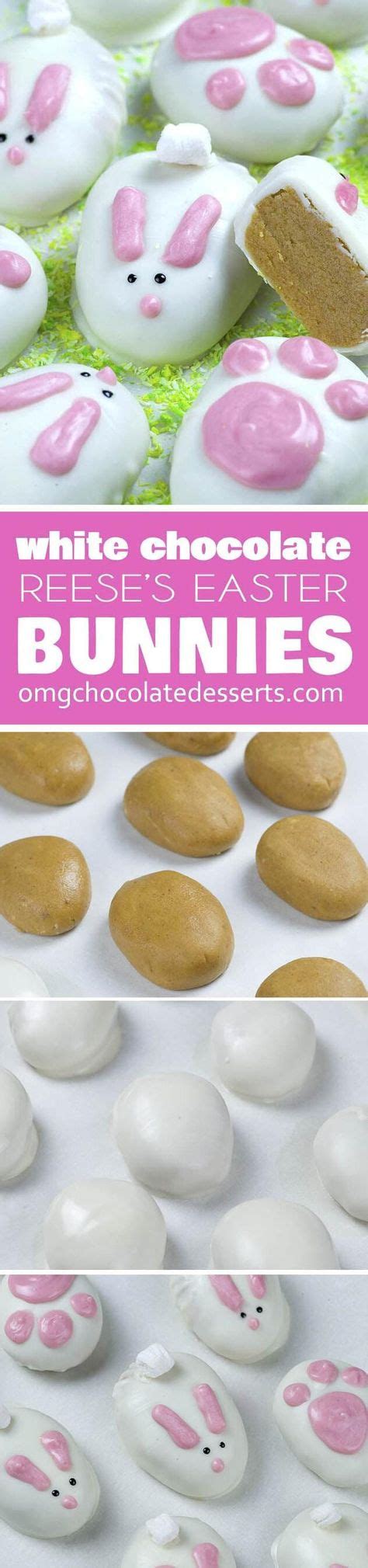 White Chocolate Easter Bunnies Recipe In 2020 Easy Easter Desserts