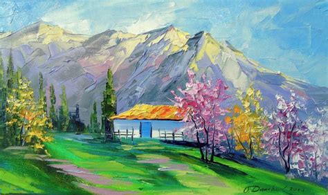 Spring In The Mountains Painting By Olha Darchuk Saatchi Art