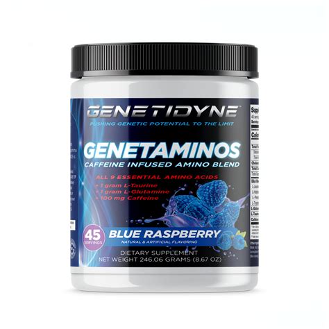 Buy Genetidyne Genetaminos Caffeine Infused Amino Blend Blue