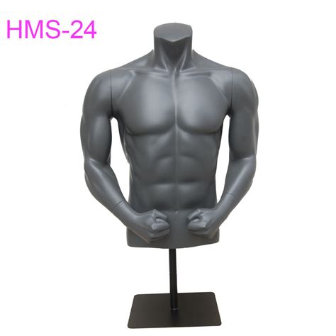 Headless Male Upper Torso Mannequin With Metal Support Base China