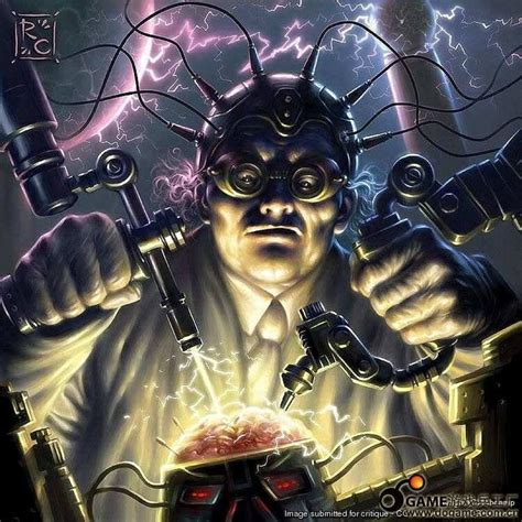 Madman Scientist Science Fiction Art Mad Scientist