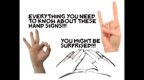 You NEED to know what these hand signs mean - YouTube