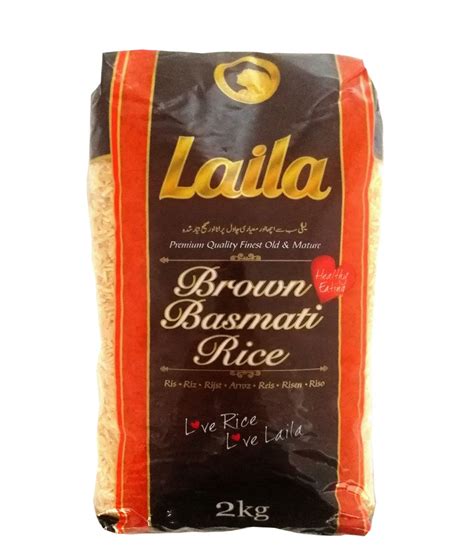 Laila Brown Basmati Rice 2kg Spice Town Online Grocery Store