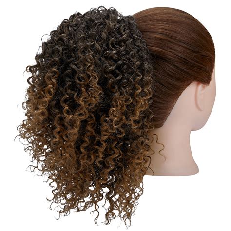 Lelinta Synthetic Curly Ponytail Kinky Hair Extension Drawstring