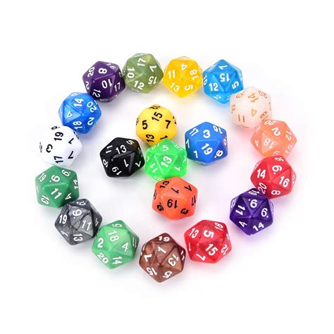 High Quality 1pc 20 Side Digital Dice Number 1 20 For Rpg Game Dice