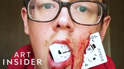 Artist Makes Gruesome Fake Wounds Youtube