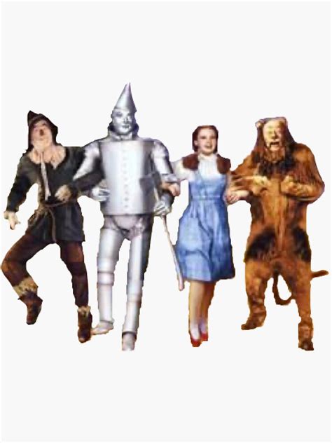 The Wizard Of Oz Squad Sticker For Sale By Castielnvk Redbubble