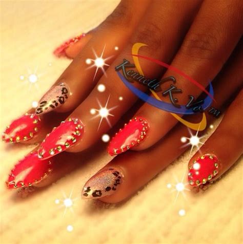 Red 3d Nails Pretty Hands 3d Nails Finger Nail Art Red Happy Life