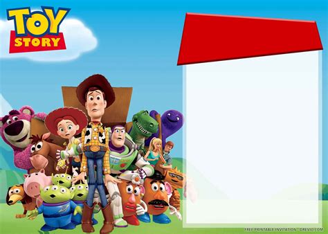 Free Printable Toy Story 3 Birthday Invitations
