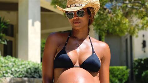 Pregnant Ciara Glows In Sexy Black Bikini Access