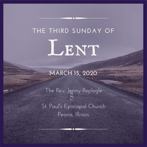 Third Sunday In Lent St Pauls Episcopal Church Peoria Illinois