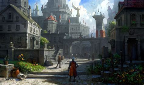 Pin By Kristo On Art Fantasy Fantasy Landscape Fantasy City