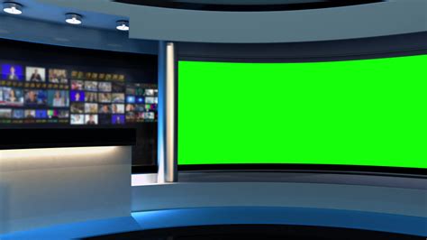 Tv Studio Green Screen Background Stock Video Footage K And Hd Video Clips Shutterstock
