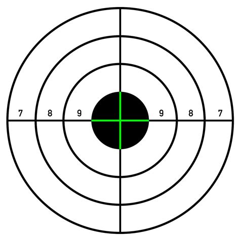 Printable Shooting Targets For Pistol Rifle Airgun Archery Targets