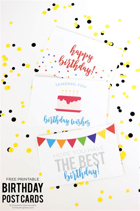 Here you will find some free printable birthday cards. Free Birthday Printables - Eighteen25