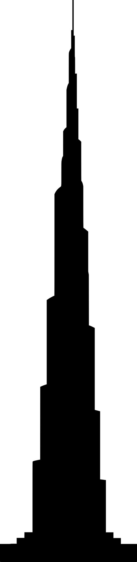 Burj Khalifa Silhouette Vector Clipart Image Free Stock Photo