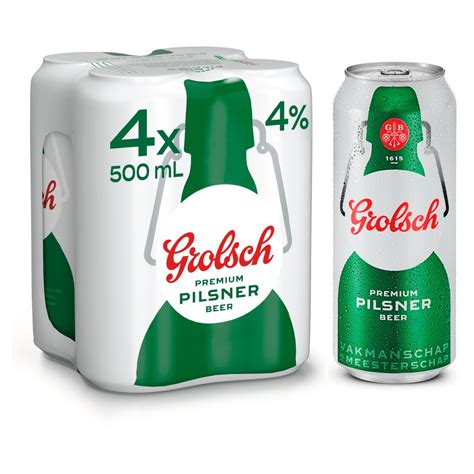 Grolsch Premium Pilsner Beer 4 X 500ml Bb Foodservice