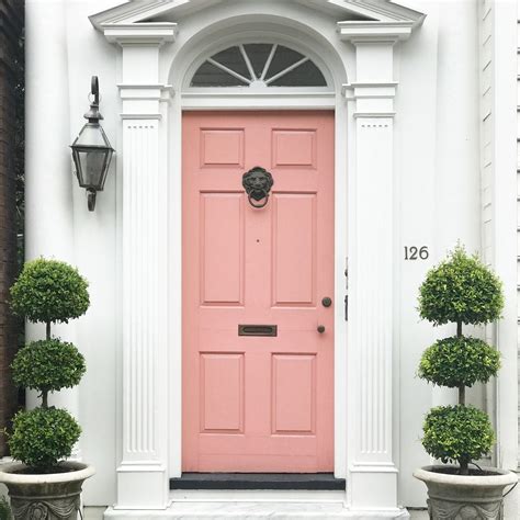 Pink Paint Color Exterior Door Pink Front Door Pink Door Front Door