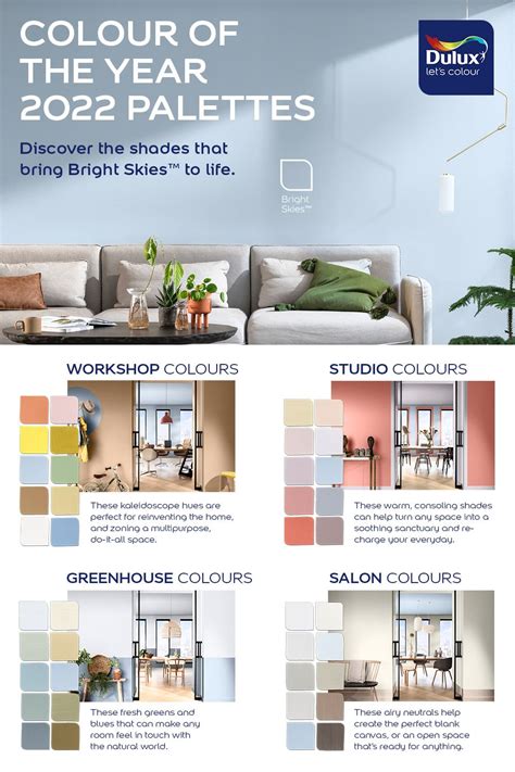 Dulux Colour Of The Year 2022 Bright Skies Colour Palettes