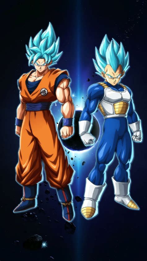 Wallpaper Dragon Ball Z Goku And Vegeta Super Saiyan Blue