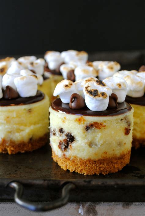 I've had several readers ask me how to make a cheesecake in a 6 inch springform pan they had in their kitchen. S'mores Mini Cheesecakes | Bite size desserts, Mini cheesecake recipes, Mini cheesecakes